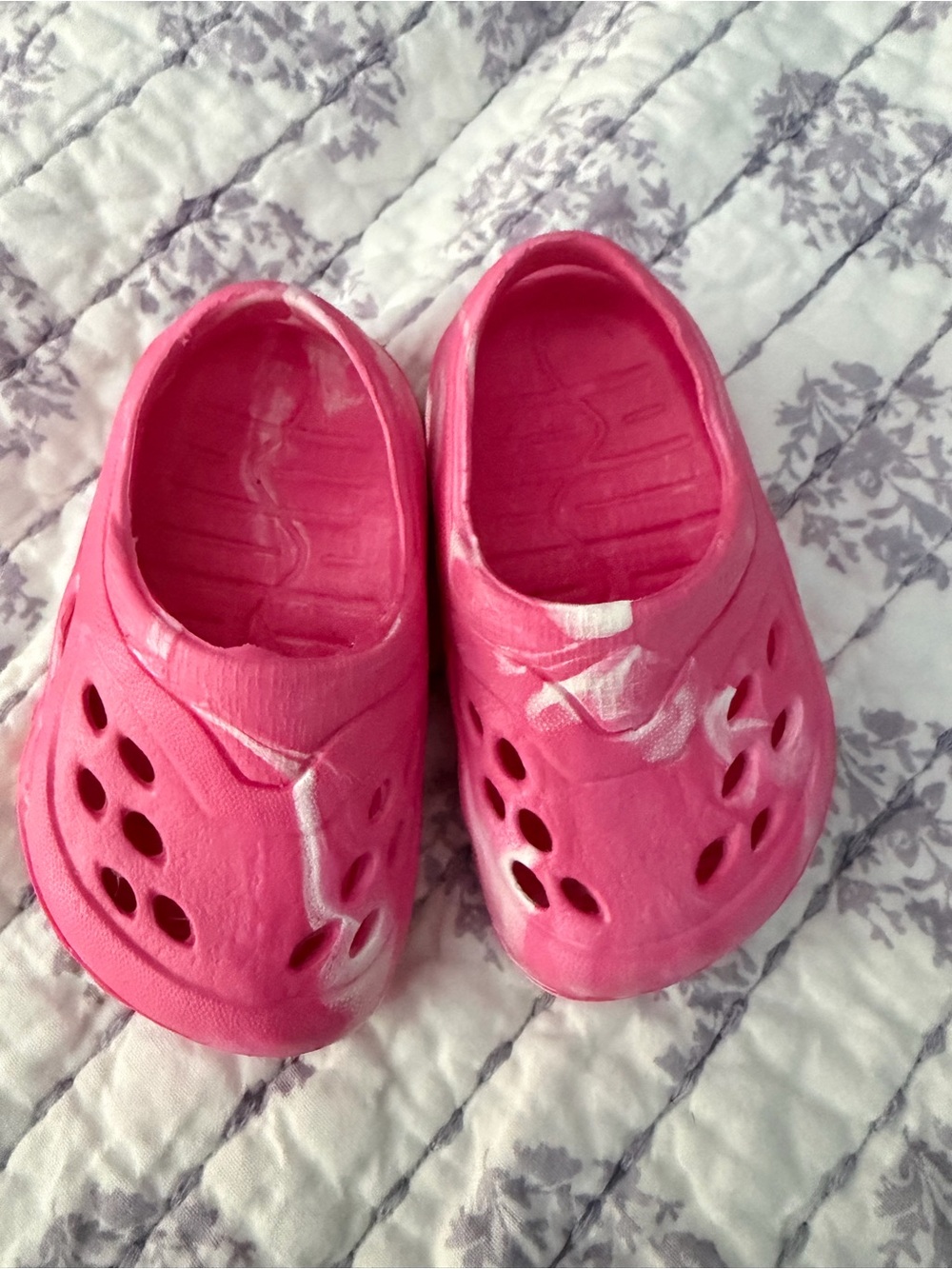 Kids Pink Slip-On Clog Shoes